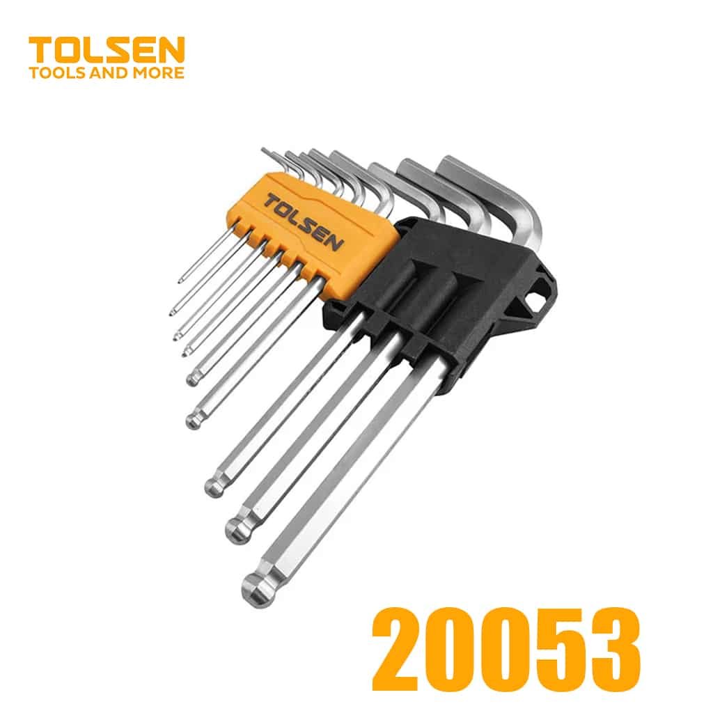 Jeux de clé allen à boule 9 pcs TOLSEN 20053 – Yamcoo