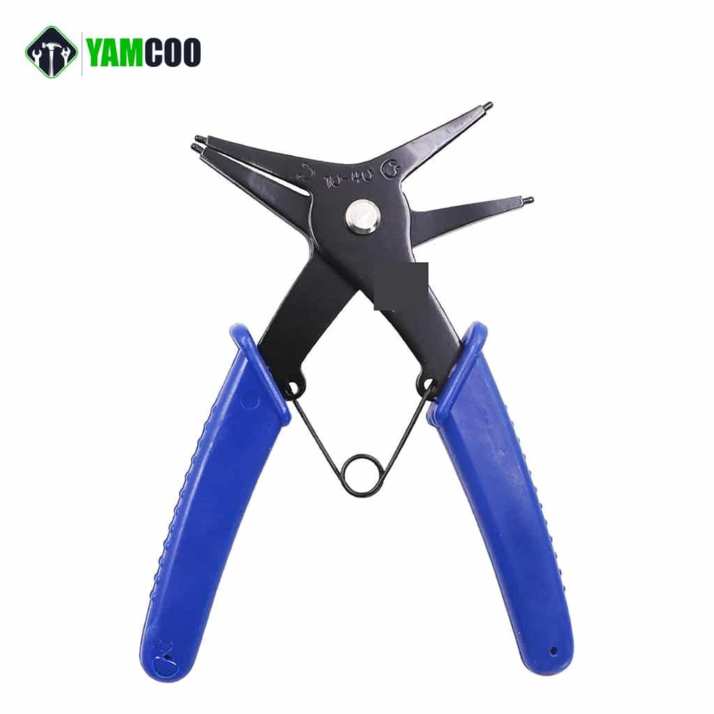 Pince A Clips Automobile SPEEDWOX Lot De 4 Pinces à Circlips De 17,8 Cm, Pinces à Anneau Interne Externe, Diamètre De La Pointe : 1,2 Cm, Mâchoires Droites Et Incurvées Pour Retirer