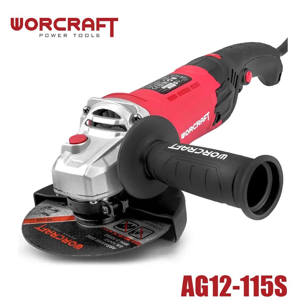 Meuleuse D’angle Avec Variateur de vitesse 1200W 115mm WORCRAFT AG12 — free download